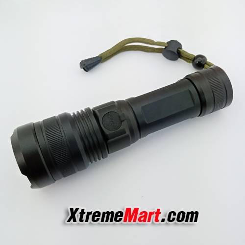 ชุดไฟฉายซูม Ultrafire P512 หลอด T9 4 Chip 1800LM แสงขาว 5 โหมด USB rechargeable zoom flashlight