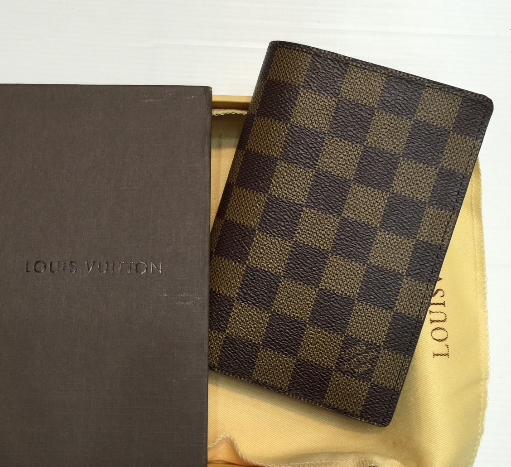 ซองใส่พาสปอร์ต lv passport cover สีน้ำตาล ลาย demier