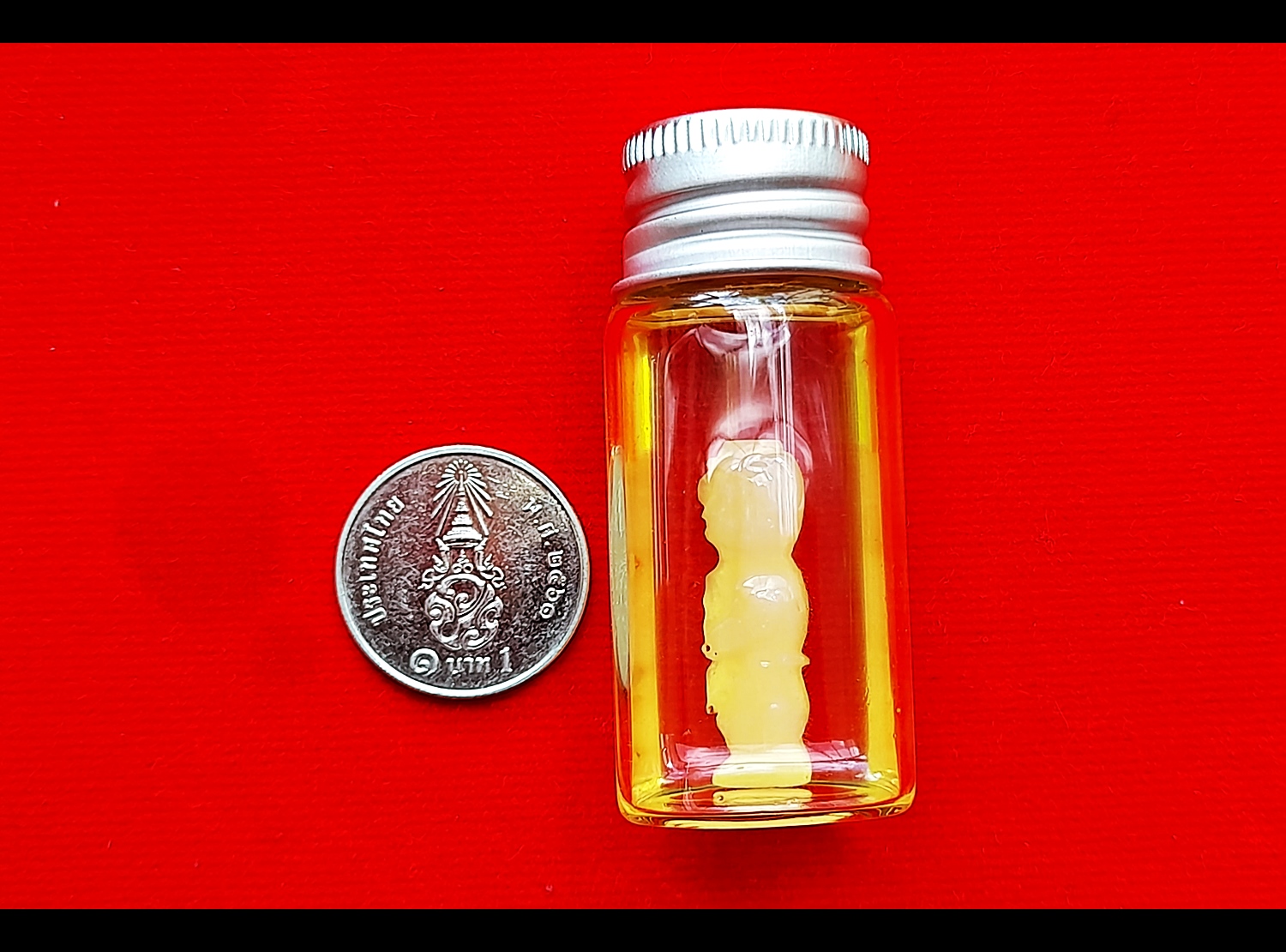 กุมารบังเกิดทรัพย์ เนื้อกระดูกวัว (แช่น้ำมันจันทร์) รุ่นแรก ปี2564 #รับประกันแท้