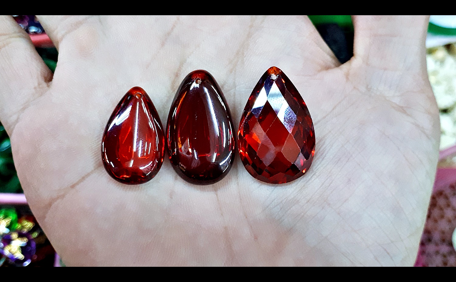 แก้วพญานาค วงรี ทรงหยดน้ำ ทรงอุณาโลม