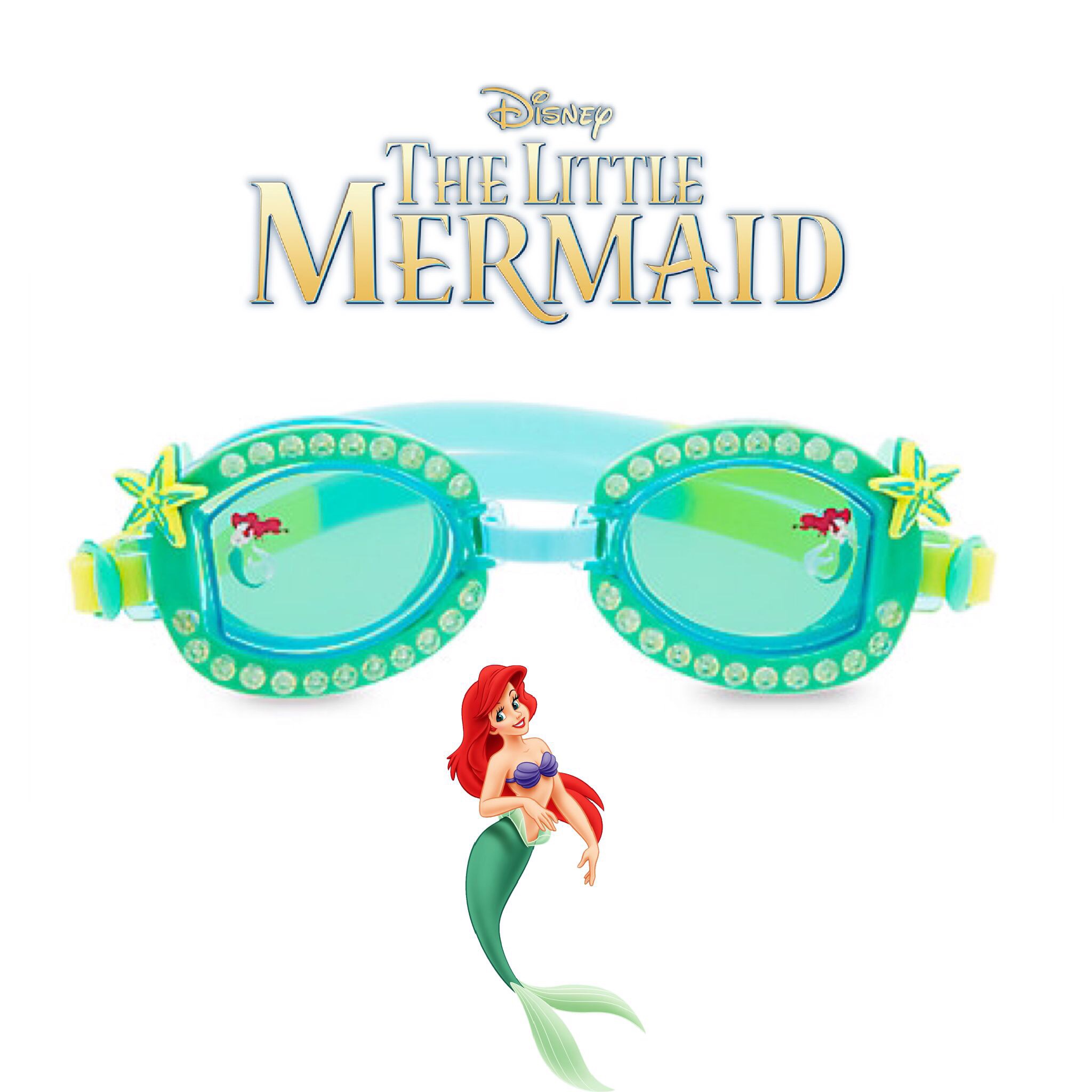 แว่นตาว่ายน้ำสำหรับเด็ก Disney Swim Goggles for Kids (Ariel The Little Mermaid)