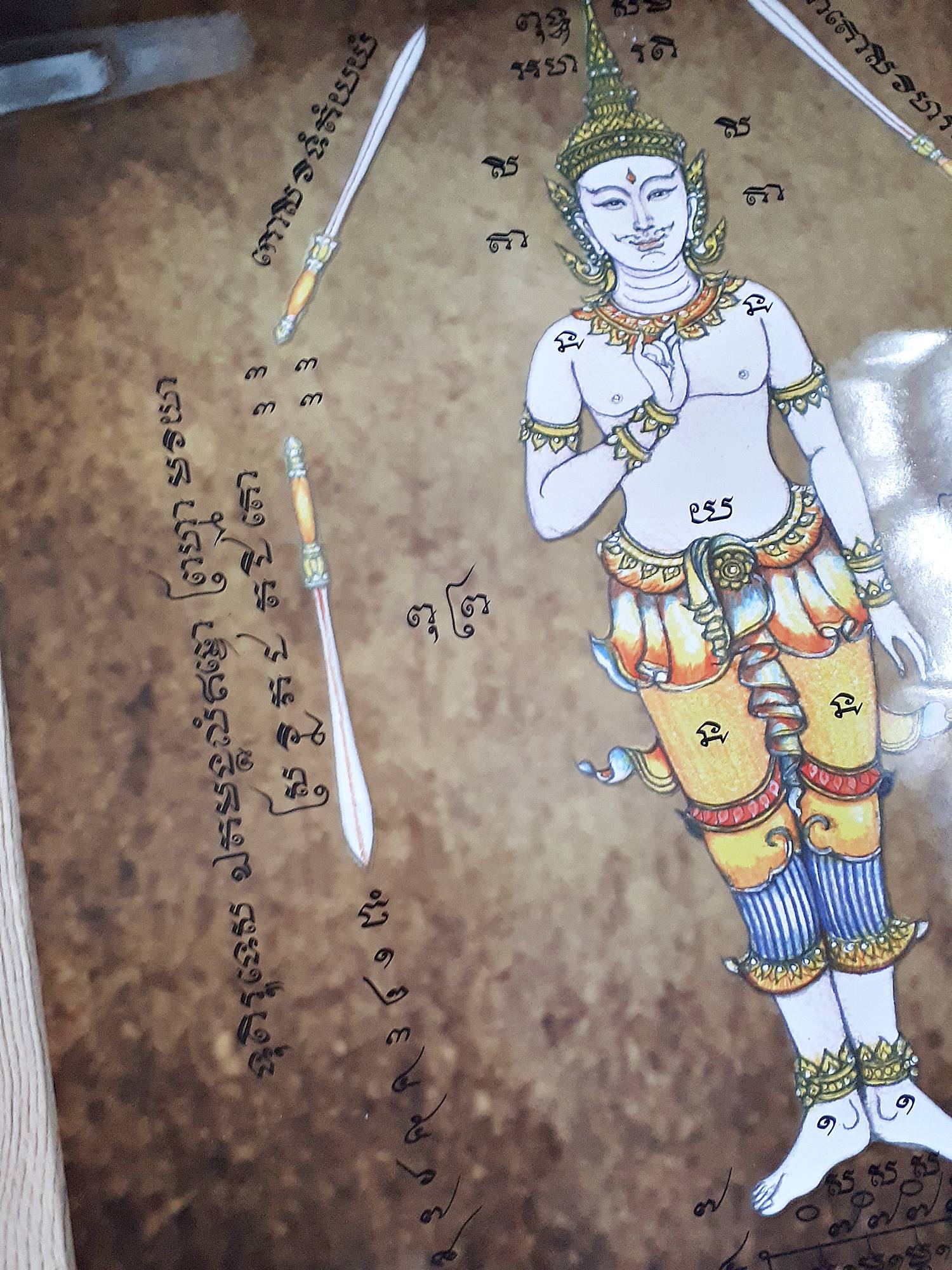 ปฏิทิน รูปภาพ ยันต์ฝนแสนห่า (ออกงานไหว้ครู ปี2561) หลวงพี่เก่ง วัดท่าเสา