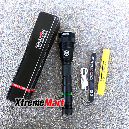 ไฟฉายWarsun Anti-wolf Charging Waterproof LED Bulb Flashlight Torch 5 Modes Led Downlight Livolo Portable Tactical Flashlight 18650