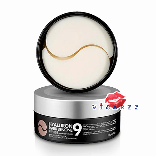 (กล่องดำ สูตร Dark Benone) Medi-Peel Hyaluron Peptide 9 Ampoule Eye Pactch 1.6g x 60ea มาส์กเจลลี่ชุ่มฉ่ำด้วยเปปไทด์ และฮยารูรอน ใช้เป็นมาส์กรอบดวงตา หรือเฉพาะจุดที่กังวลเช่น หว่างคิ้ว ร่องแก้ม ร่องน้ำหมาก และหว่างคิ้วได้เลยค่ะ