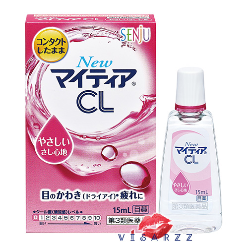 Exp.06/26 (กล่องชมพู ความเย็นระดับ 0) Senju New Mytear CL Eyedrops 15mL น้ำตาเทียมญี่ปุ่นรุ่นนี้ใช้ได้ทั้งคนที่ใส่และไม่ใส่คอนแทกเลนส์ ผสมวิตามินบำรุงสายตา