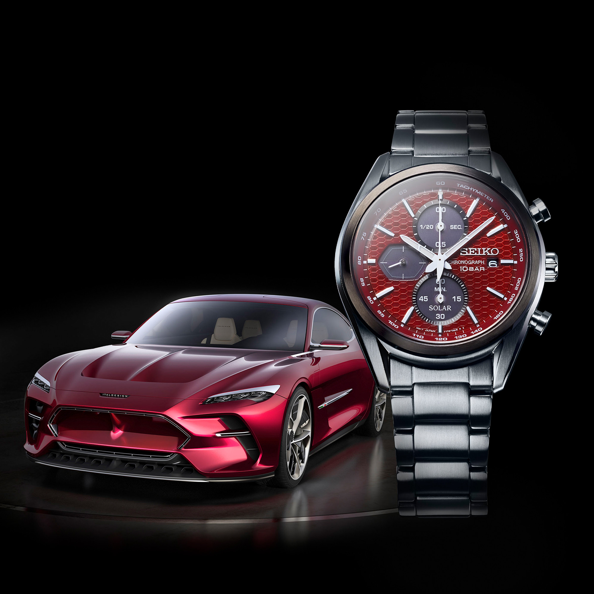 Kanvera Shop นาฬิกาข้อมือผู้ชาย Seiko SSC771P1 Chronograph Mens Solar Watch