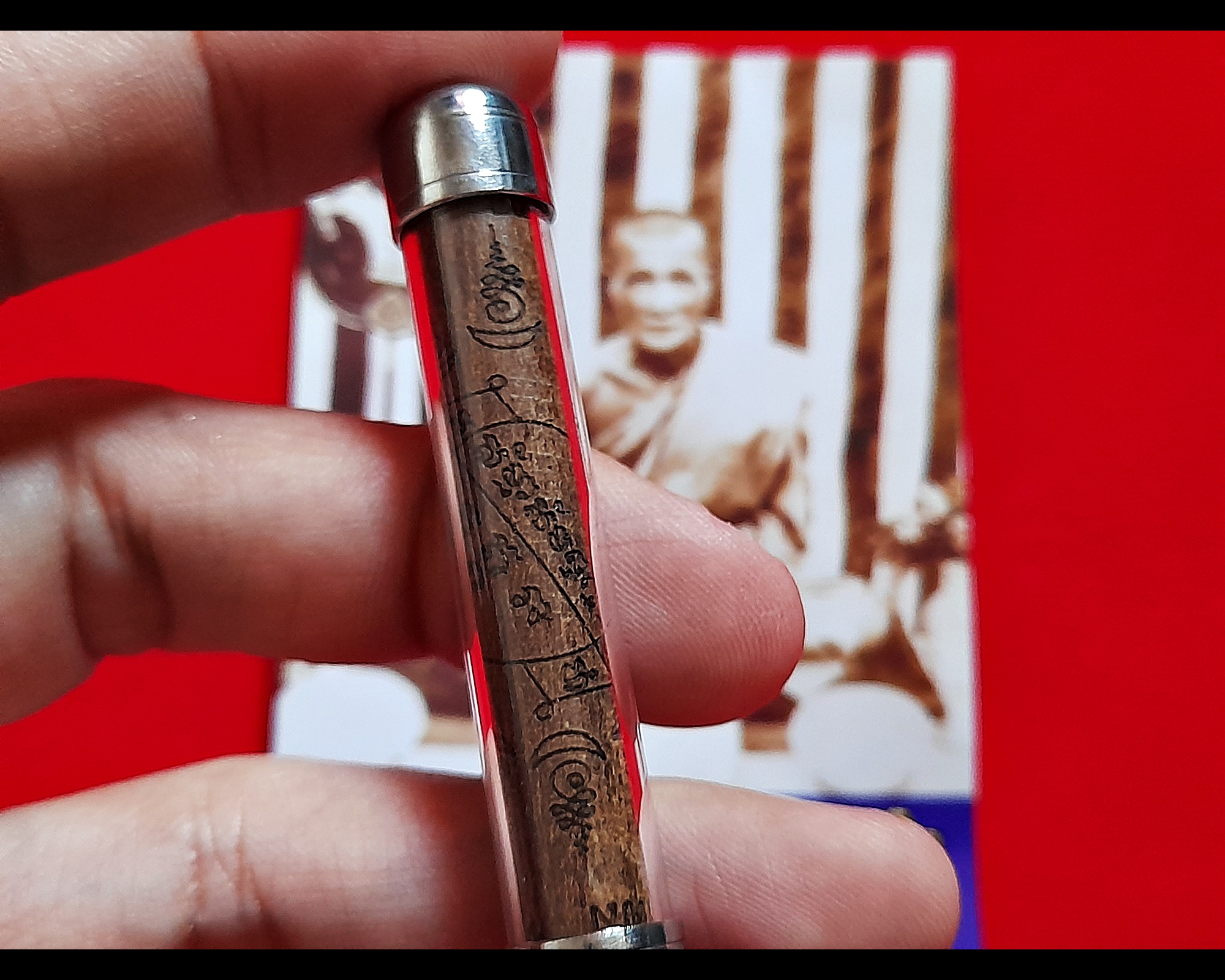 ตะกรุด หลวงพ่อคง วัดบางกะพ้อม ปี2551 - (#สร้างจากไม้ช่อฟ้ายอดพระอุโบสถเก่า(ไม้ตะเคียนทอง) ที่หลวงพ่อคงท่านสร้างไว้ อายุร่วม 100 ปี)