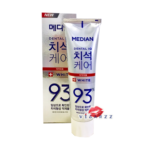 (ยาสีฟันเกาหลี) Median Dental IQ 120g #Original กล่องขาว สูตร Whitening ลดคราบพลัคยับยั้งการก่อตัวของคราบจุลินทรีย์ได้ถึง 93% ลดกลิ่นปากระหว่างวัน ใช้ต่อเนื่องฟันจะขาวขึ้นค่ะ