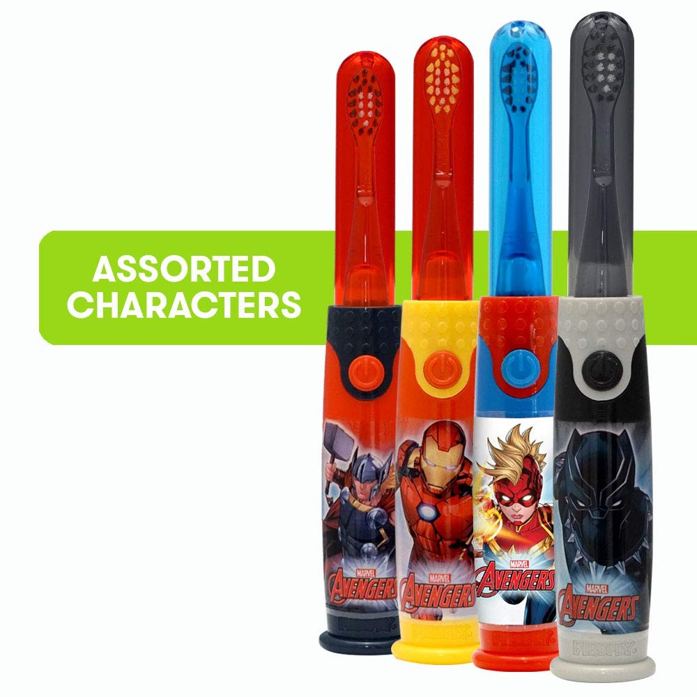 แปรงสีฟันพร้อมแสงไฟและเสียงดนตรี FireFly Avengers Captain America Light & Sound Effect Toothbrush