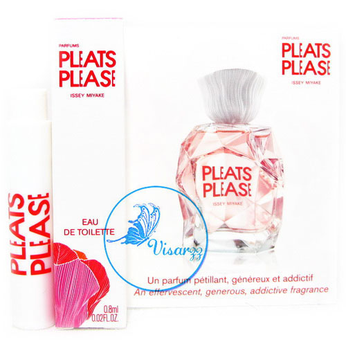Issey Miyake Pleats Please EDT 0.8 mL น้ำหอมแนวกลิ่นFloral Fruityหอมดั่งน้ำหวานจากเกสรดอกไม้ กลิ่นหอมหวาน