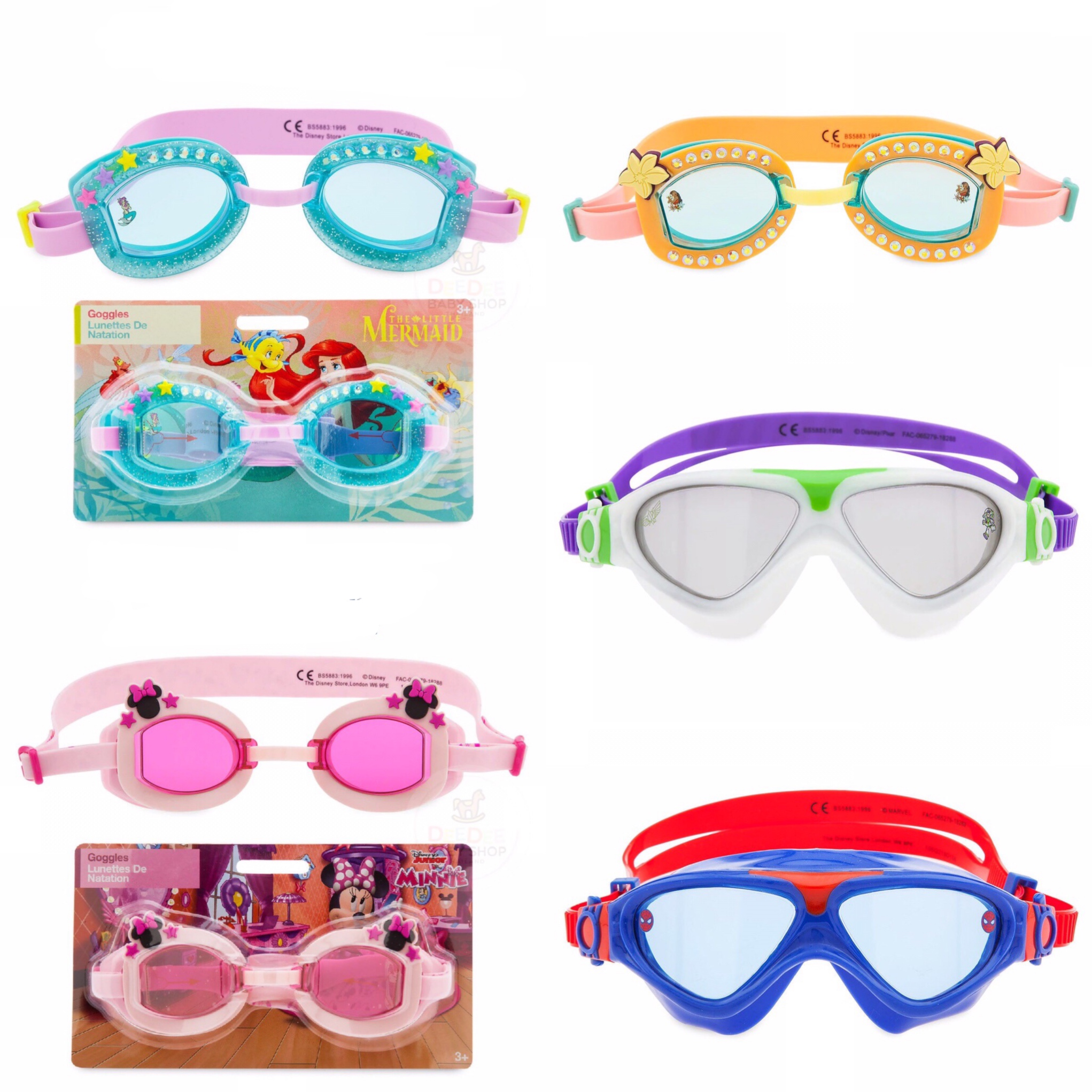 แว่นตาว่ายน้ำสำหรับเด็ก Disney Minnie Mouse Swim Goggles for Kids (2019)