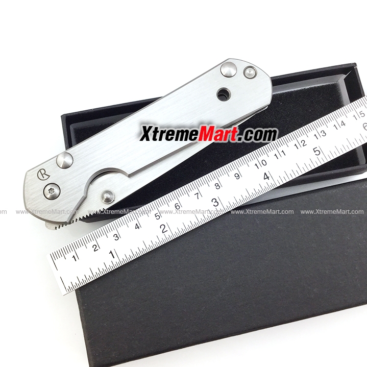 มีดพับ Chris Reeve รุ่น Sebenza 35 Stainless Steel Folding Knife (สีเงิน)