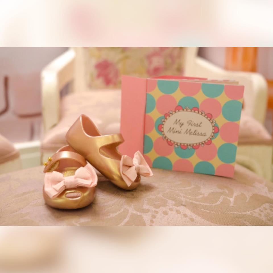 รองเท้าสุดหรูสำหรับเจ้าหญิงตัวน้อย Mini Melissa My First Mini Melissa - MASHUP! (Rose Gold)