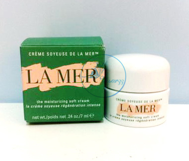 (ขายส่ง 850.-) La Mer The Moisturizing Soft Cream 7 mL ครีมตัวใหม่ล่าสุด ไม่ต้องวอร์มก่อนใช้ เนื้อครีมบางเบา