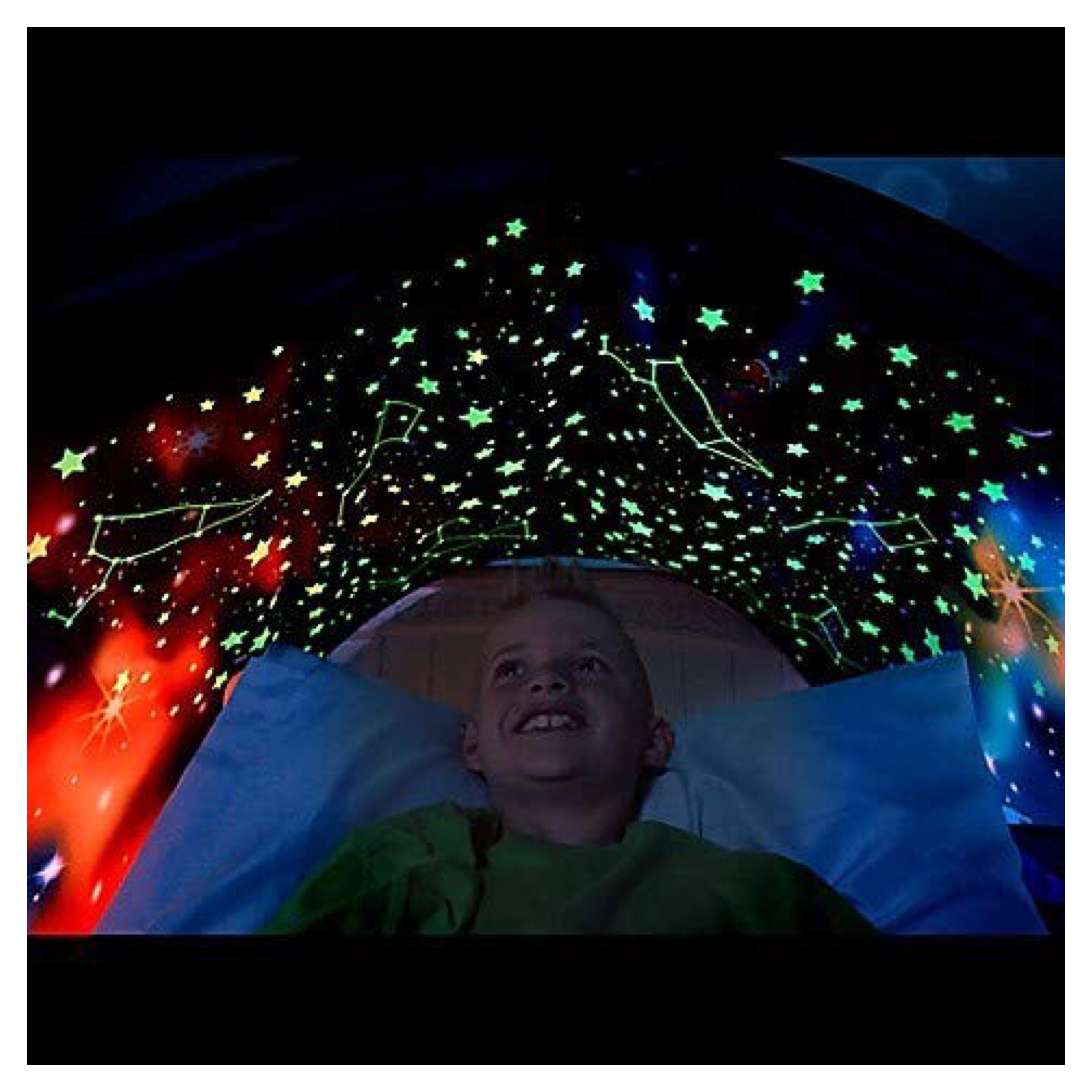 เต็นท์สำหรับเตียงนอนเด็ก Dream Tents Glow - Space Explorer