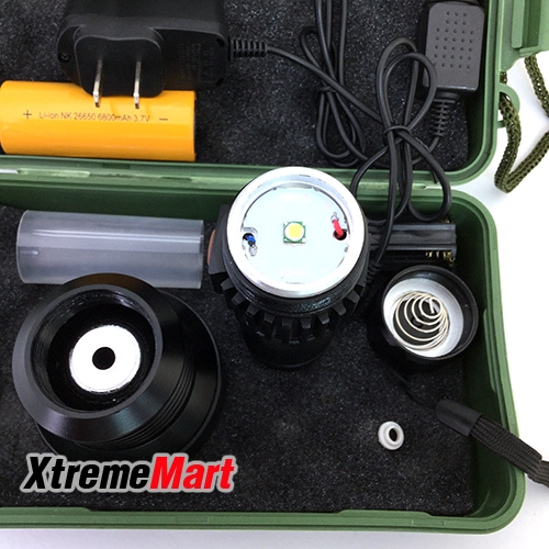 ชุดเซตไฟฉาย Power Style 28000W CREE XM-L T6 1000LM 3 Mode LED Flashlight 1x26650