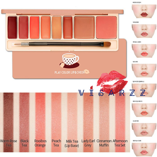 ขายส่ง 460.- (# Tea Time) Etude Play Color Lip & Cheek พาเลทที่รวมลิป บลัชครีม และลิปบาล์ม ไว้ในพาเลทเดียว ให้การแต่งหน้าเป็นเรื่องง่าย และสนุกยิ่งขึ้น