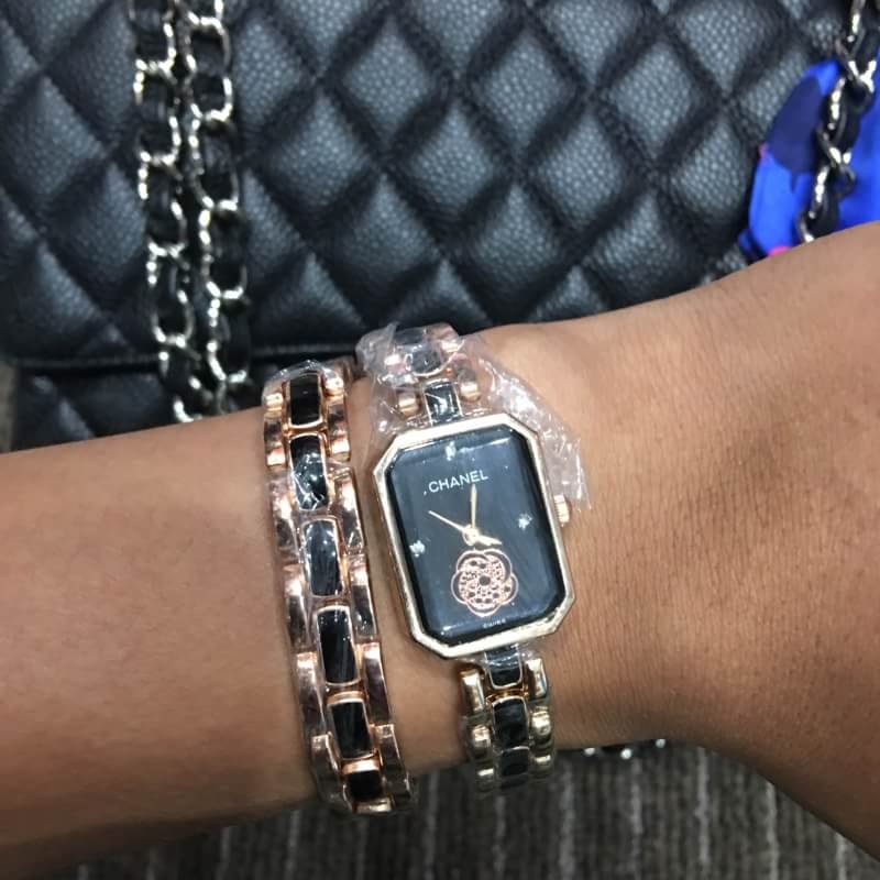 นาฬิกา cn ladies watch สายพัน 2 รอบ หรือเอาไปตัดเป็นรอบเดียวได้