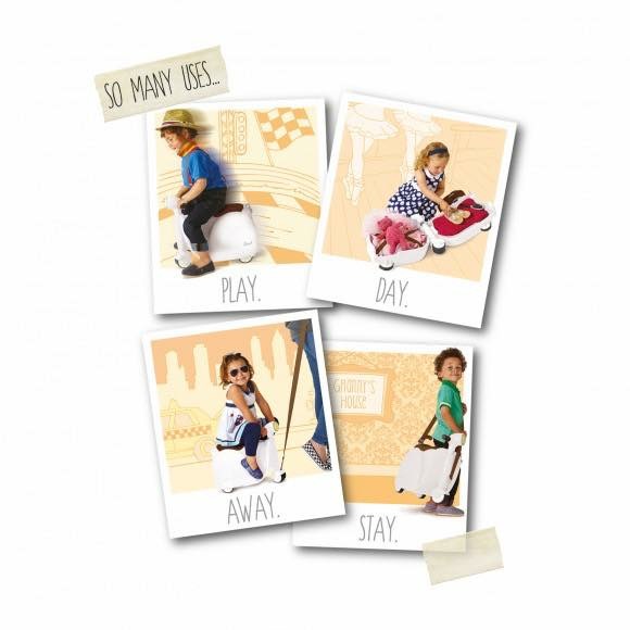 กระเป๋าเดินทางขับขี่ได้สำหรับเด็ก Skoot Children's Ride-On Suitcase (Hot Pink)