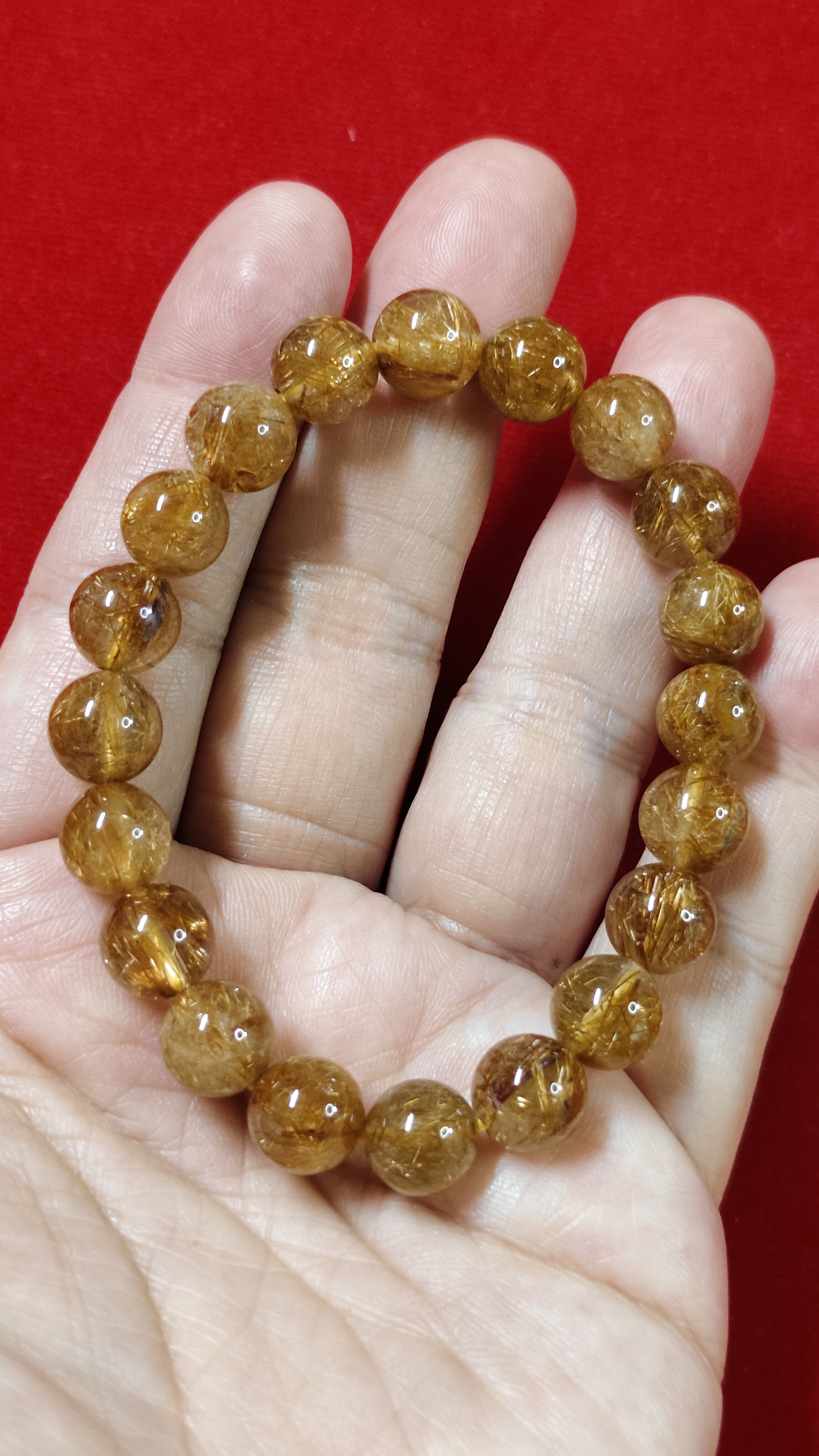 #ข้อมือหินไหมนาค รหัสbh-0054