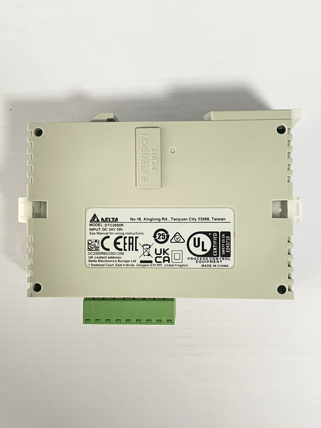 Delta Extension Temperature Controller Model:DTC2000R ,Output Relay SPST 250VAC/3A, RS-485