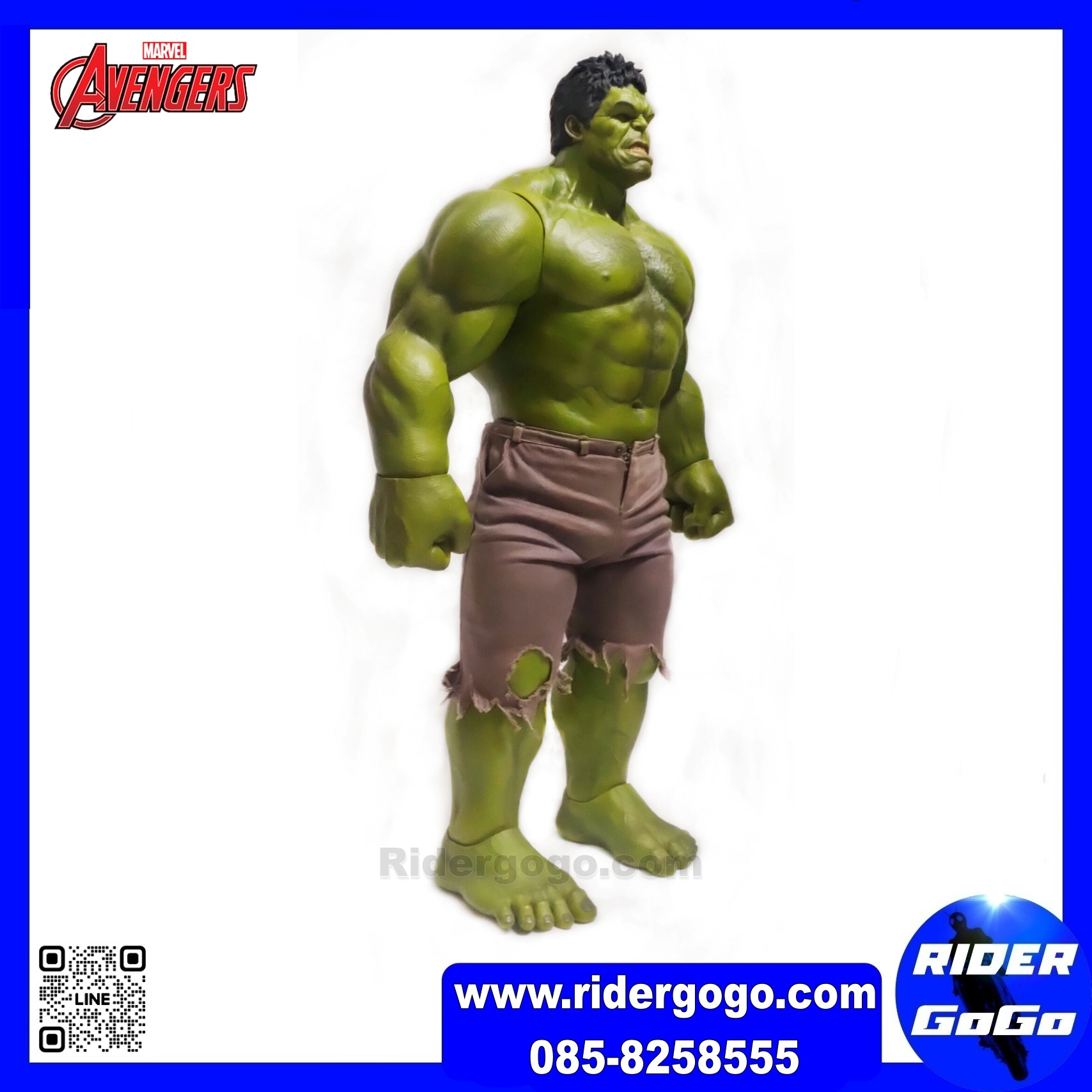 HOT TOYS : MMS-186 THE AVENGERS HULK 1/6 SCALE Limited Edition 16.5 inch