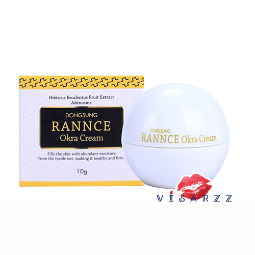 (กระปุกขาว) Dongsung Rannce Okra Cream 10g ครีมลดริ้วรอยเพิ่มความชุ่มชื้น ให้ผิวยืดหยุ่นกระชับ