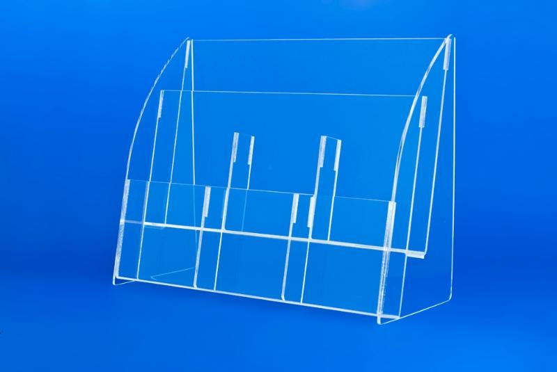 กล่องใส่โบรชัวร์ A4 พับ3 ชนิด 6 ช่อง Brochure Holder A4
