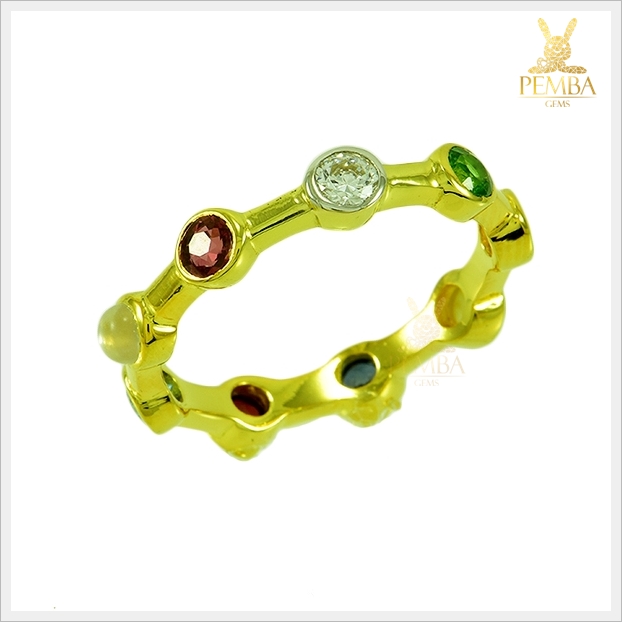 แหวนนพเก้าแท้ ดีไซน์เก๋ๆ ใส่ติดนิ้วเพิ่มเสน่ห์(สามารถสั่งทำได้ค่ะ)