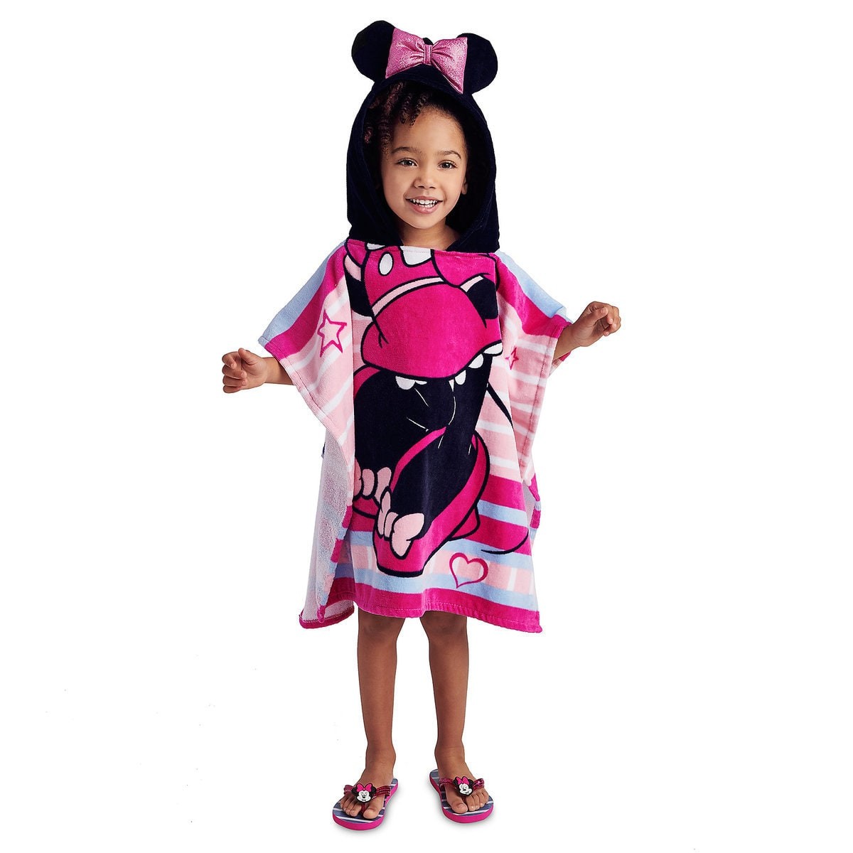 ผ้าเช็ดตัวพร้อมหมวกฮู้ดสำหรับเด็ก Disney Minnie Mouse Hooded Towel for Kids