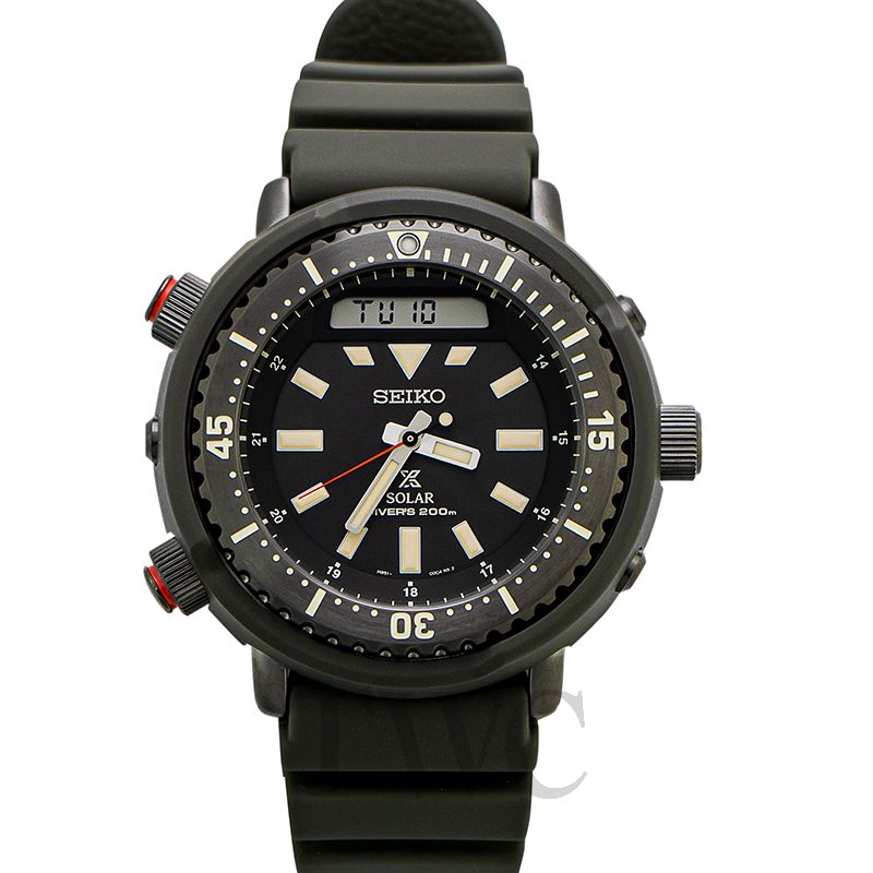 Karnvera Shop นาฬิกาข้อมือผู้ชาย Seiko Prospex"Arnie" Re-Issue Sports Solar Diver's 200M Silicone Band Watch SNJ031P1