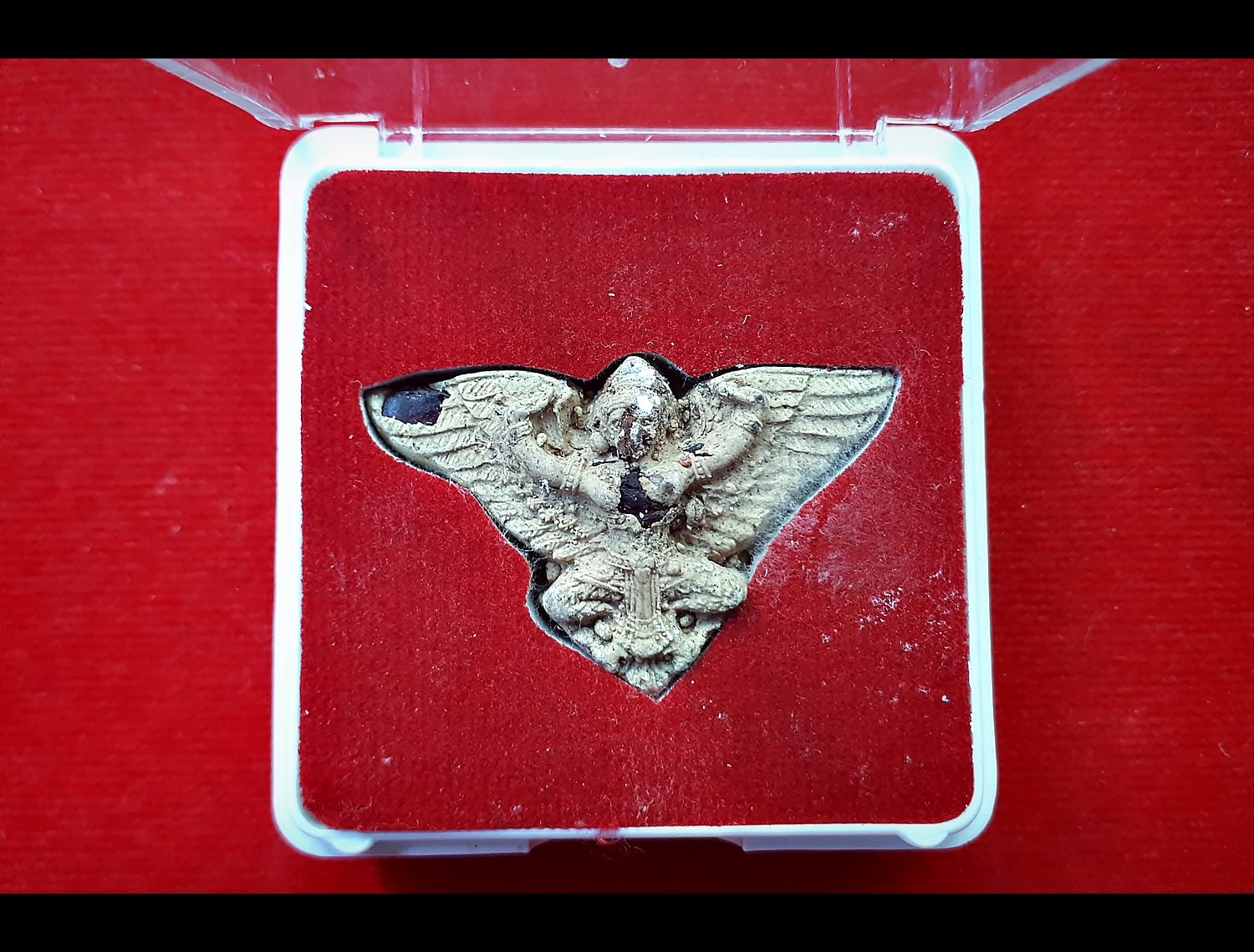 พญาครุฑ เนื้อผง(ผสมรวมโครตมวลสาร) ปี2560 #รับประกันแท้ - หลวงพ่อหนุน วัดพุทธโมกข์