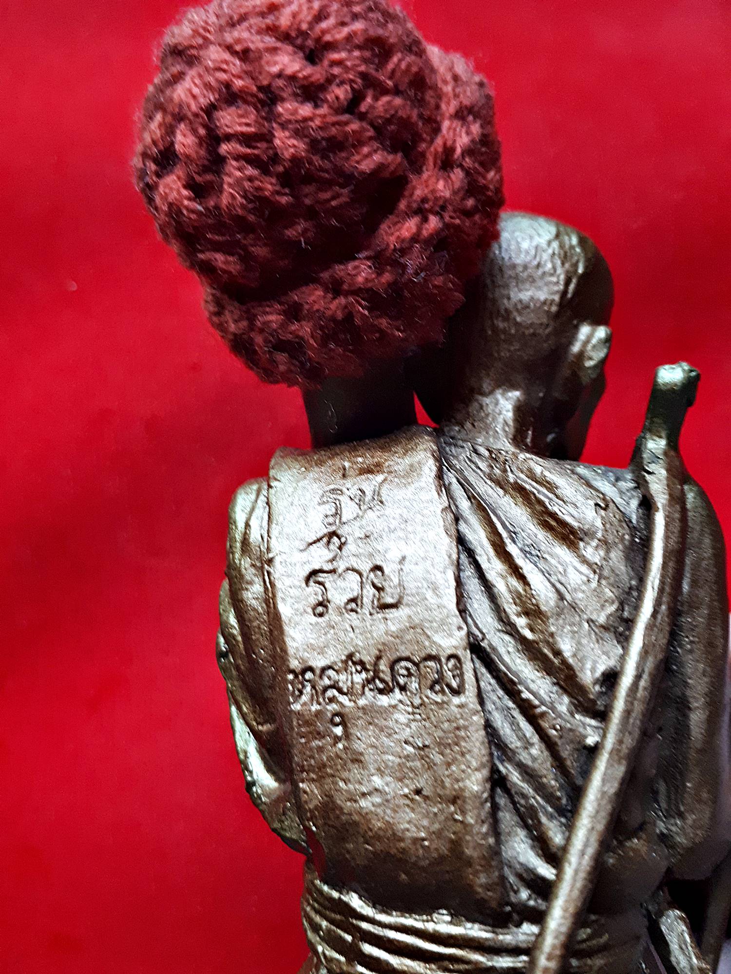 รูปหล่อ หลวงปู่หมุน วัดหนองป่าหล่ม (ออกธุดงค์) สูง6นิ้ว เนื้อโลหะ ปี2561 รวยหมุนดวง