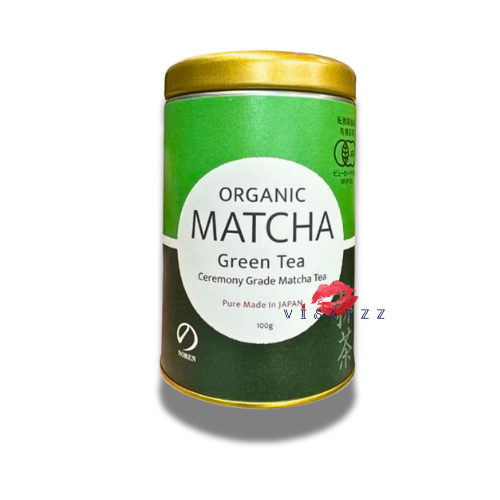 Organic Matcha Green Tea Noren 100g มัทฉะออร์แกนิกจากญี่ปุ่น 100% เข้มข้นหวานละมุนจากธรรมชาติ ชงดื่มหรือใช้ทำขนมได้