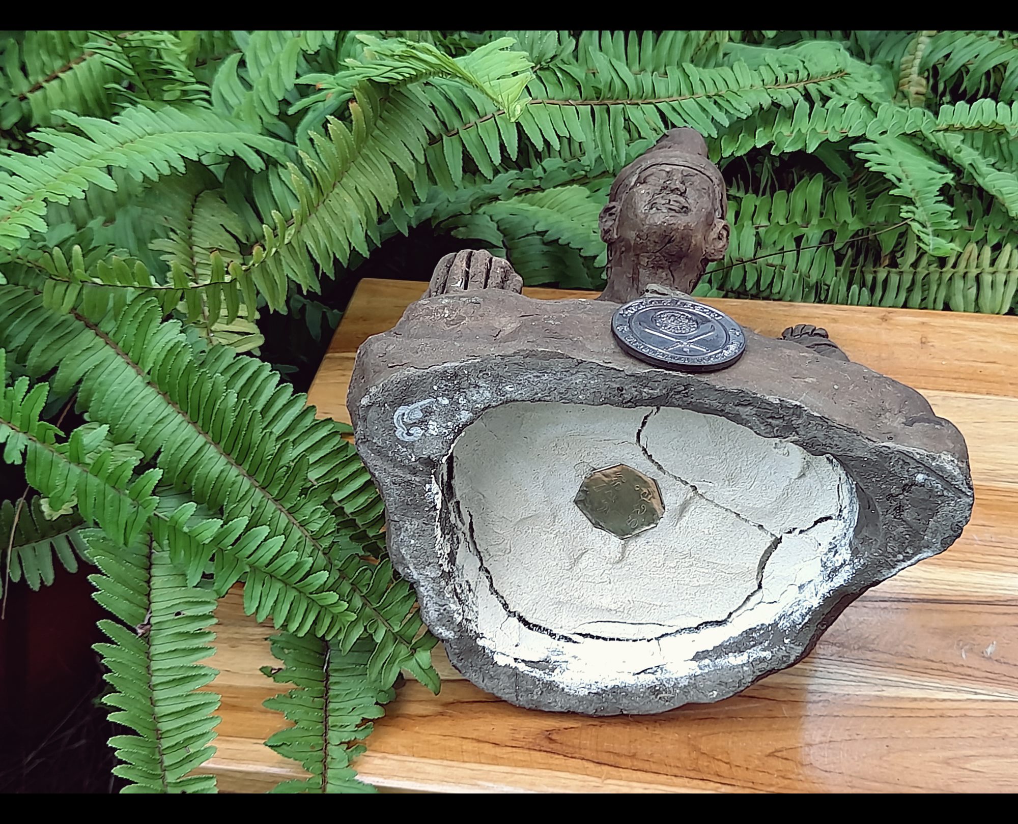 รูปปั้น พ่อปู่ฤาษี นารอท (พ่อแก่) รุ่น2 #รุ่นสุดท้าย พิธีโชคดี เนื้อดินผสมว่าน (ปั้นมือ แบบโบราณ ฐาน7นิ้ว สูง10นิ้ว) จารยันต์ ฐานบรรจุแผ่นยันต์เงิน (จัดสร้าง200ตน) ปี2564 #รับประกันแท้และทัน