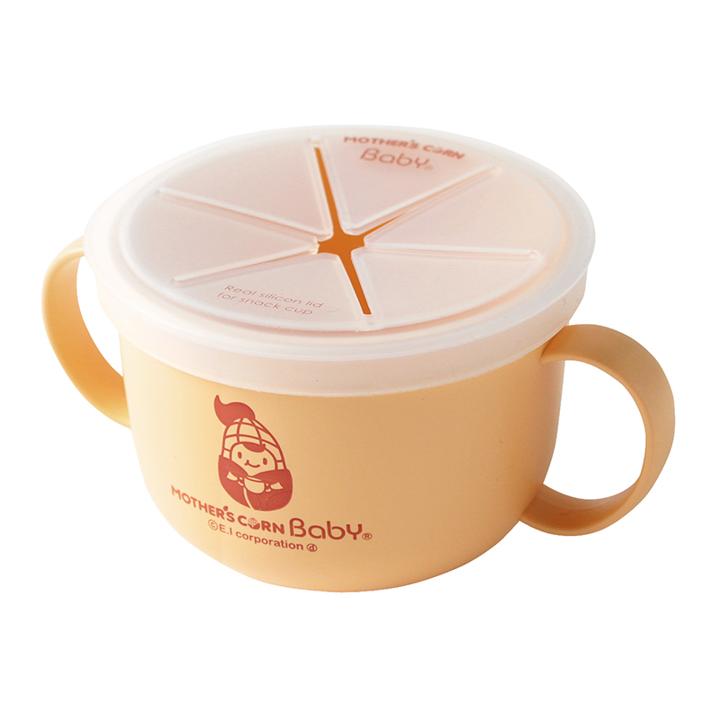 ชุดถ้วยบรรจุอาหารว่างพร้อมช้อนจากข้าวโพดปลอดสารพิษ Mother's Corn Baby 4 Way Snack Cup Set