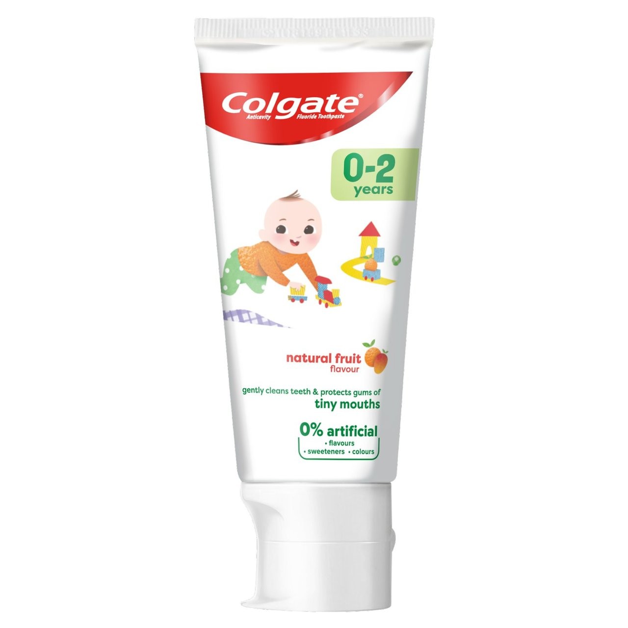 ยาสีฟันผสมฟลูออไรด์สำหรับทารกและเด็กเล็ก Colgate Baby Toothpaste 0-2 Years