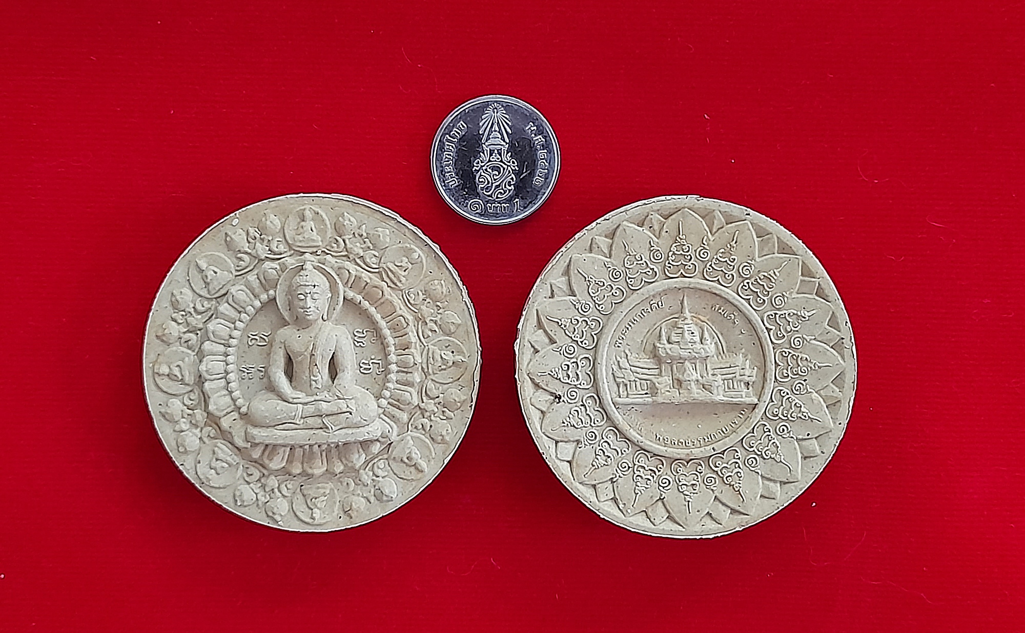 พระพุทธ ชัยมงคล เนื้อผง(ผงมวลสารเก่าและเส้นเกศา หลวงพ่อสด วัดปากน้ำ) ปี2550 พิธีใหญ่ #รับประกันแท้ - หลวงป๋า วัดหลวงพ่อสด ปลุกเสกทำวิชาธรรมกาย