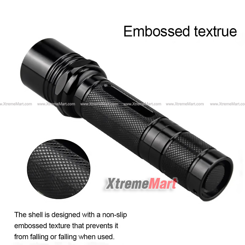 ไฟฉาย 6P LED FlashLight 1000 Lumen ไฟฉายกันน้ำกันกระแทกสำหรับ ตั้งเเคมป์เดินป่า (ราคาเฉพาะไฟฉาย)