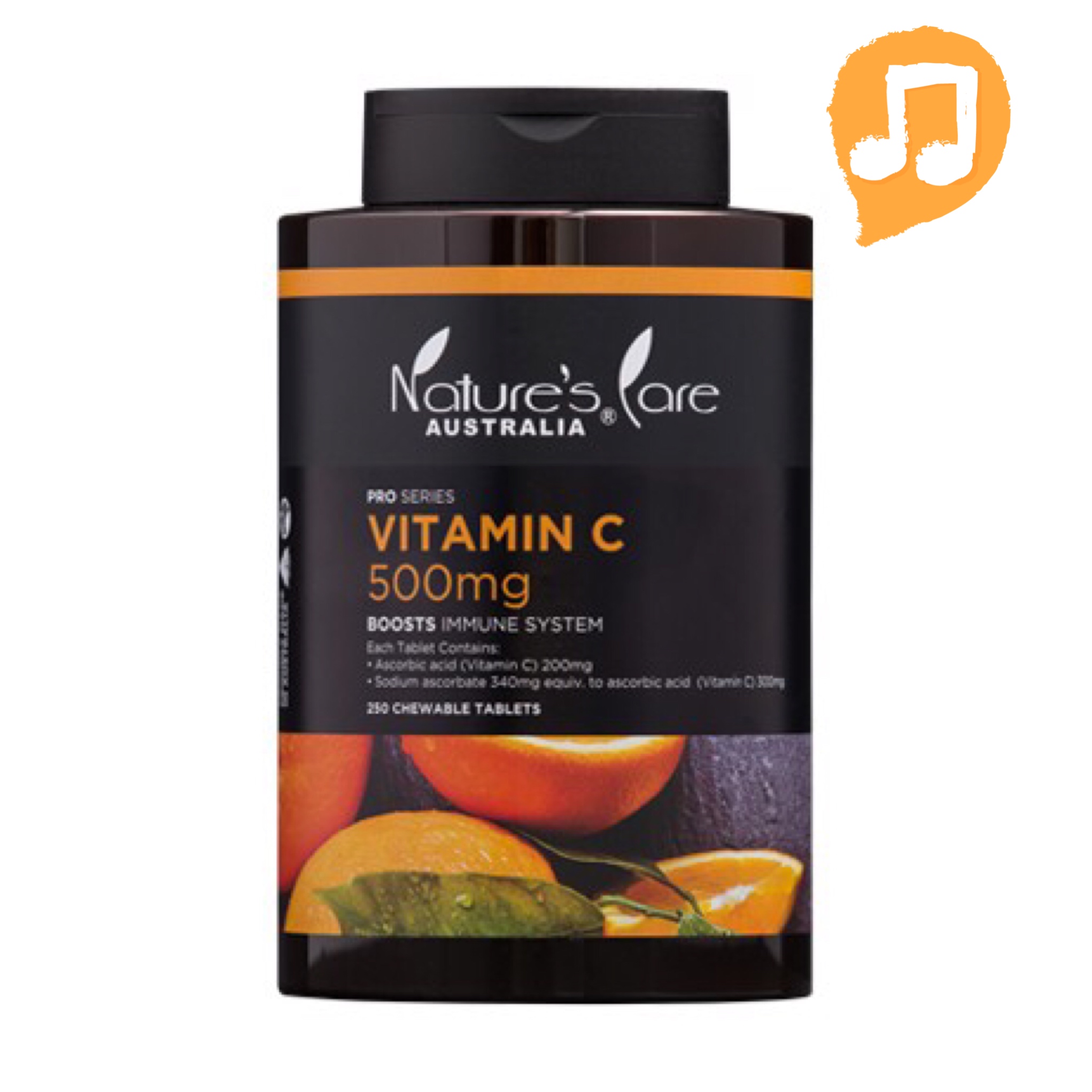 วิตามินซีเสริมภูมิคุ้มกันสำหรับผู้ใหญ่ Nature's Care Australia PRO SERIES - VITAMIN C 500mg