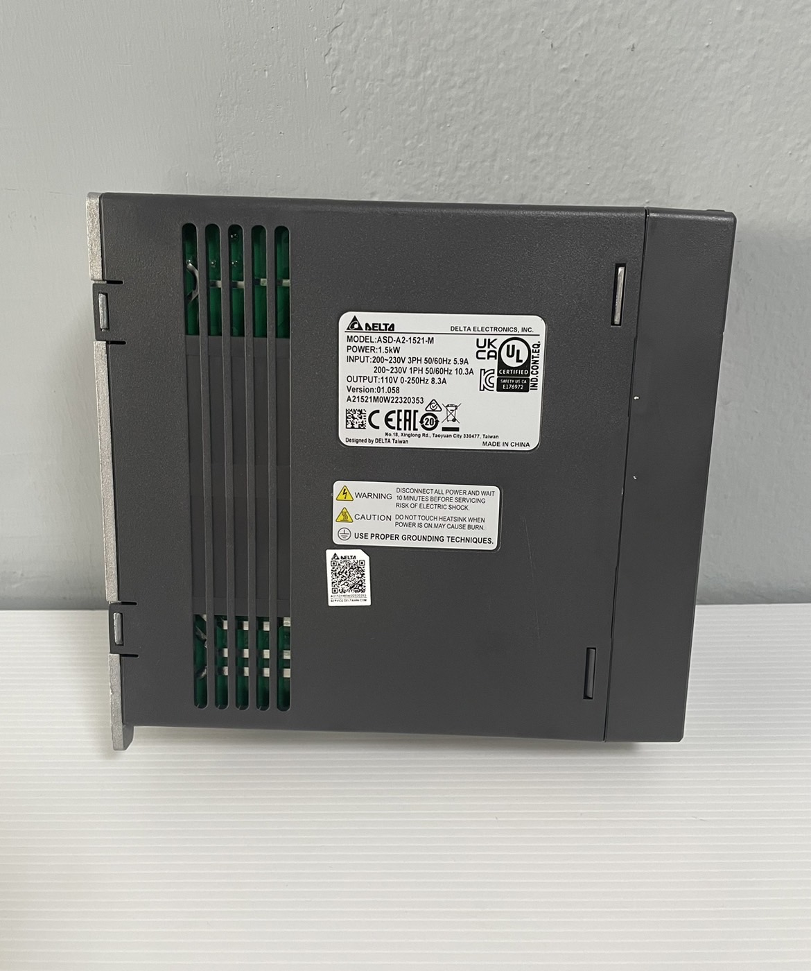 Delta AC Servo Drive ASDA-A2 Series Model:ASD-A2-1521-M 1.5KW 220V 1-phase / 3-phase
