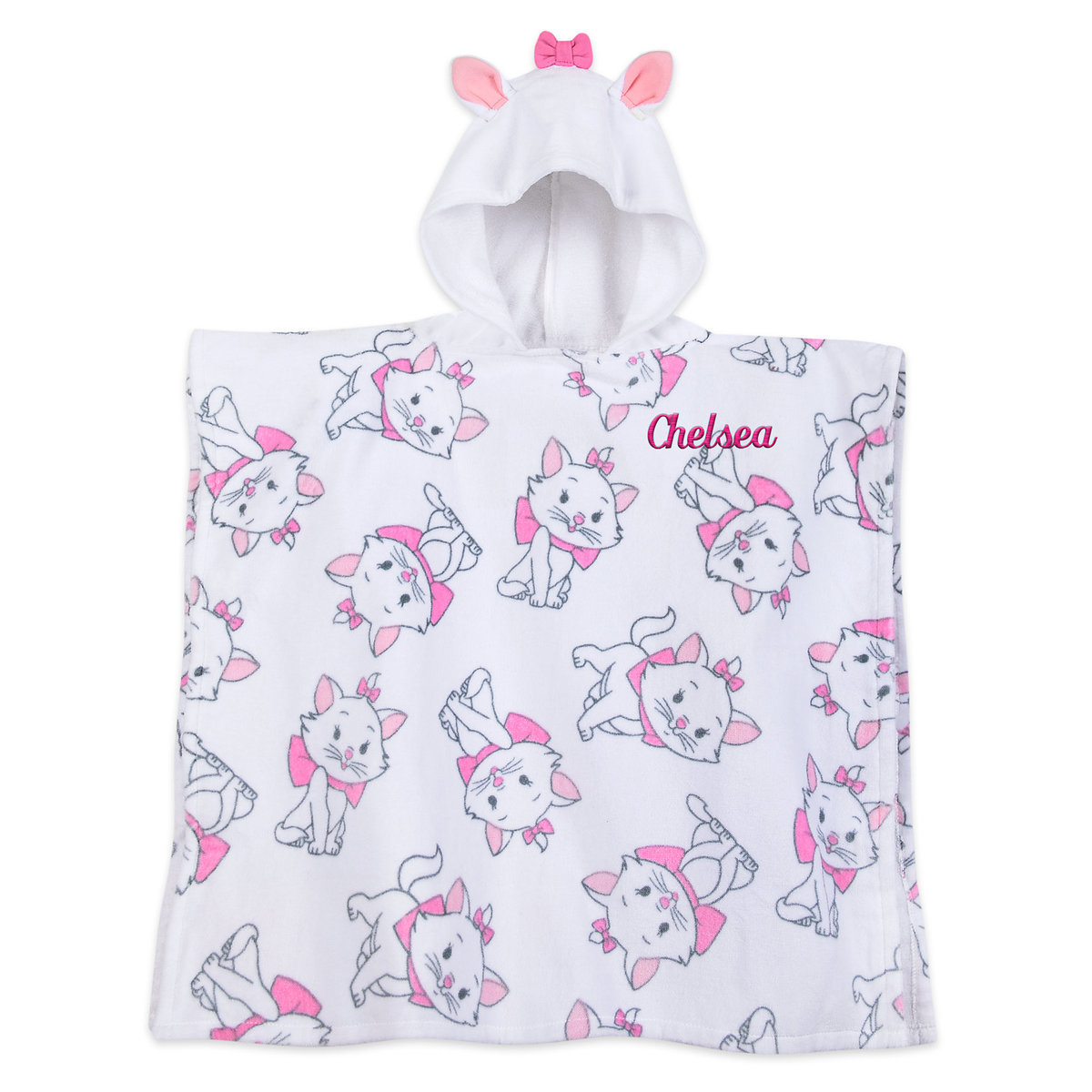 ผ้าเช็ดตัวแบบมีฮู้ดสำหรับเด็ก Disney Marie Hooded Towel for Girls