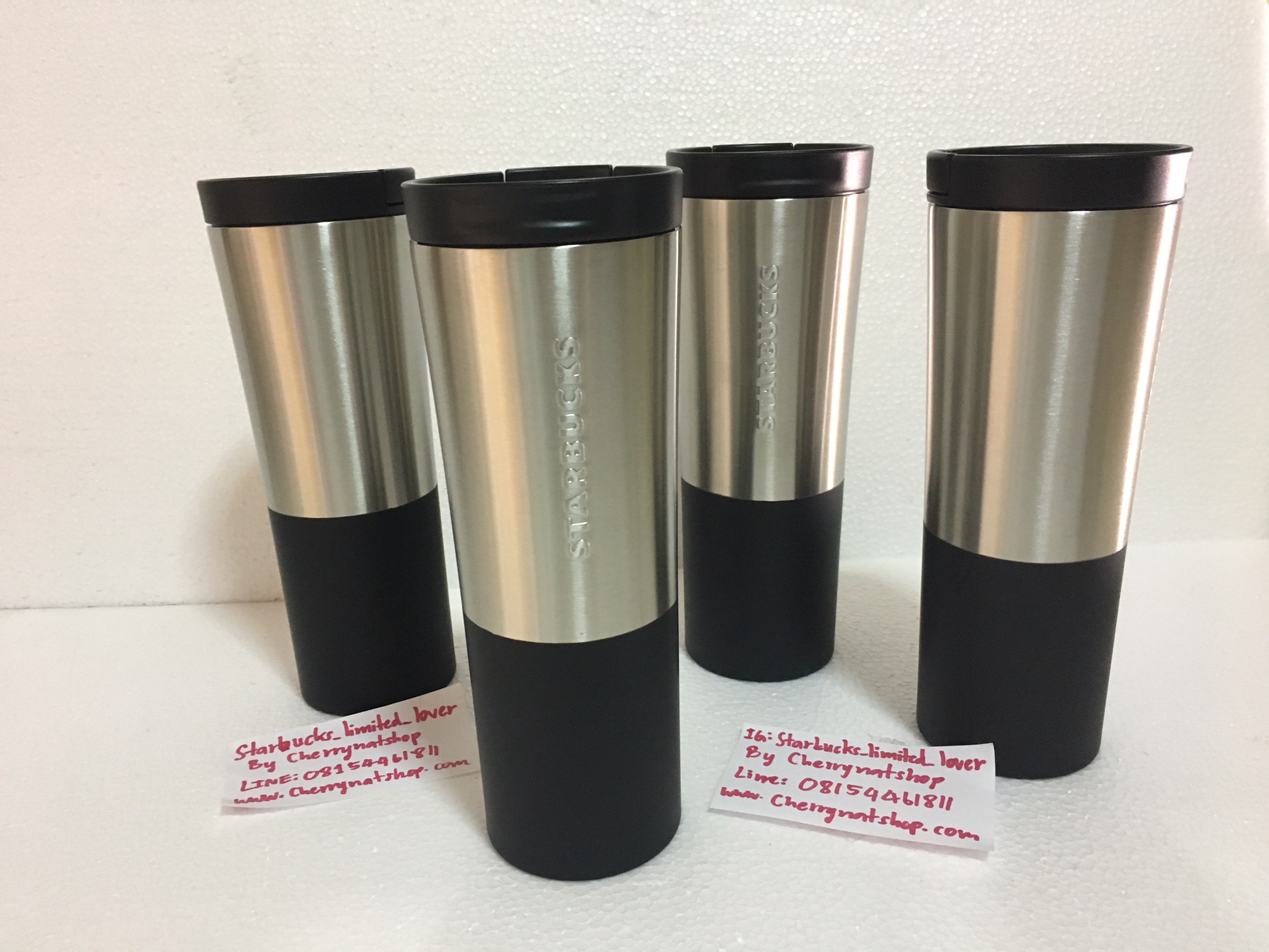 Tumbler Stainless two tone 20oz Stainless and Black Matte #สาวกสตาร์บัคส์tumblerใบใหญ่20ozสแตนเลสมาทางนี้ค่ะ มาแล้วค่ะ#StarbucksUSATumbler20oz. สแตนเลสหนา2ชั้น หนากว่าทุกรุ่นที่เคยขายมาค่ะ