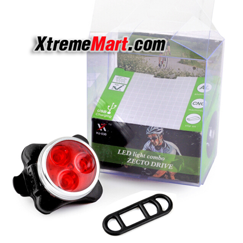 ไฟท้ายติดจักรยาน Cree LED light Zecto Drive USB เสียบชาร์จกับ USB (แสงสีแดง)