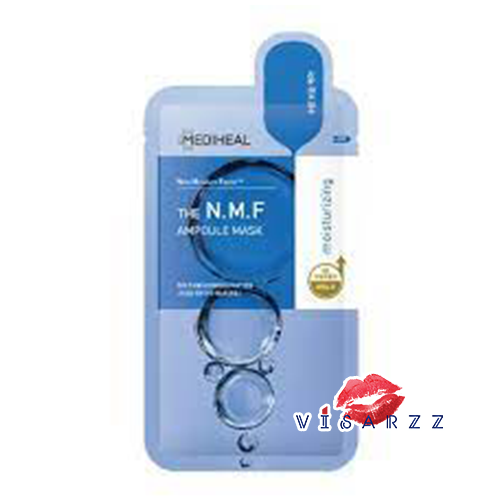 (1 แผ่น) Mediheal THE N.M.F Ampoule Mask 27mL เมดิฮีลแผ่นมาสก์หน้าแอมพูล สูตรเติมน้ำให้ผิว ฉ่ำเด้ง อิ่มน้ำ อุดมด้วยเทคโนโลยีสารสกัด New Moisture Factor ประกอบด้วย 8 Hyaluronic acid และ Amino Acid ช่วยเติมความชุ่มชื้นล้ำลึกทุกชั้นผิว พร้อมสร้างปราการผิว เป