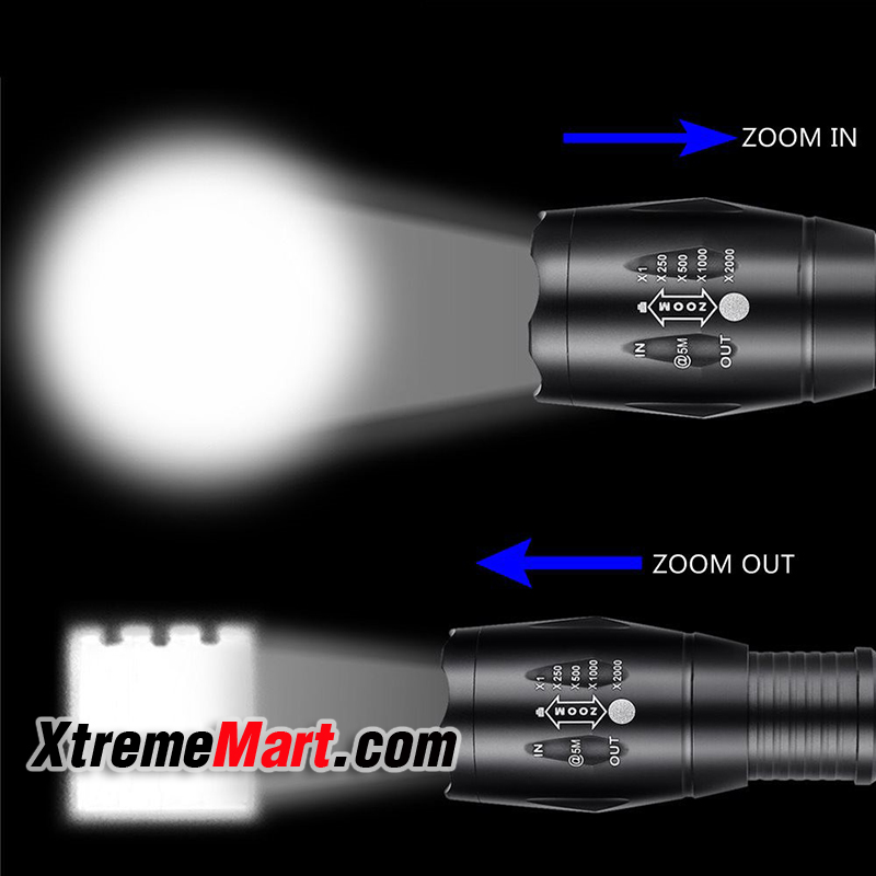 ชุดไฟฉาย Alonefire E17 T6 + UV LED 2หลอด แสงขาว + แสงม่วง (UV 395nm) สําหรับงานตรวจจับลายน้ำ และคราบต่างๆ