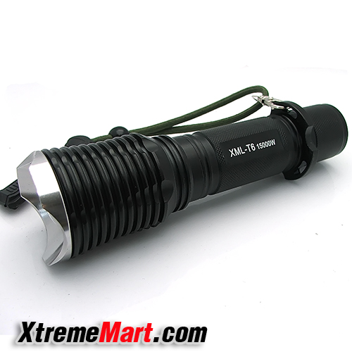 ชุดเซตไฟฉายซูม UltraFire รุ่น CREE XM-L PM-9527 1500LM 5 Mode LED Flashlight