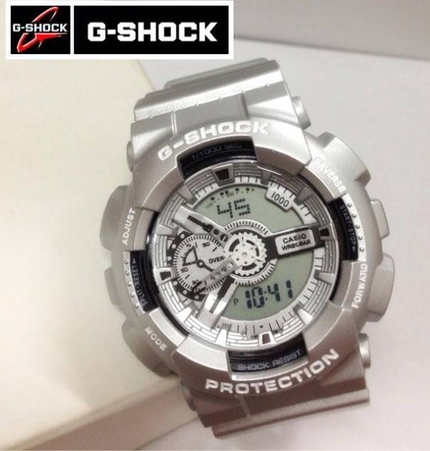นาฬิกา G-Shock AAA รุ่น สายยางสีเทาเงิน 2 ระบบ ทน หาไม่ได้อีกแล้ว ถูกสุดๆ