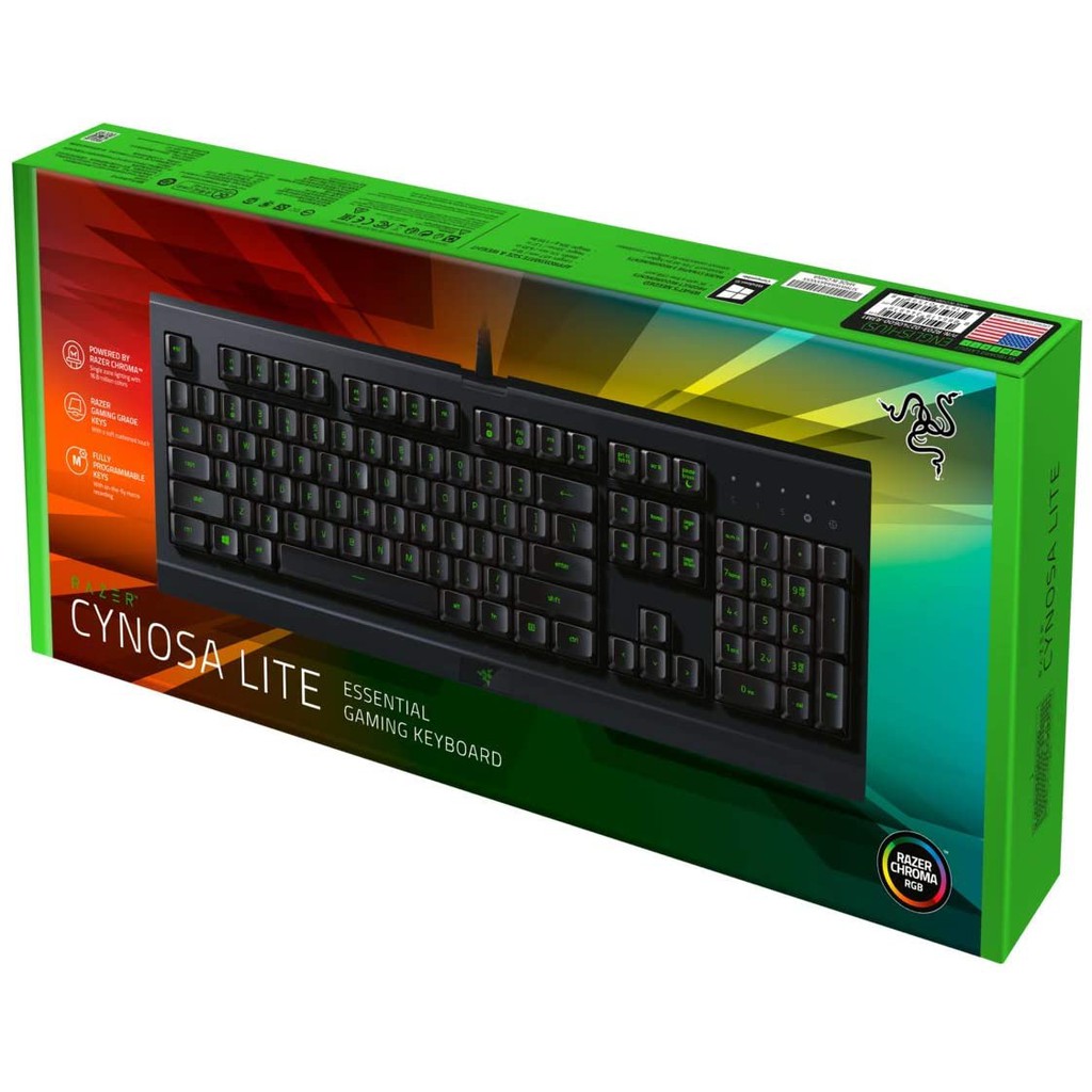 (TH/EN) Razer Cynosa Lite - Gaming Keyboard with RGB (RUBBER DOME SWITCH) #คีย์บอร์ดเกมมิ่ง