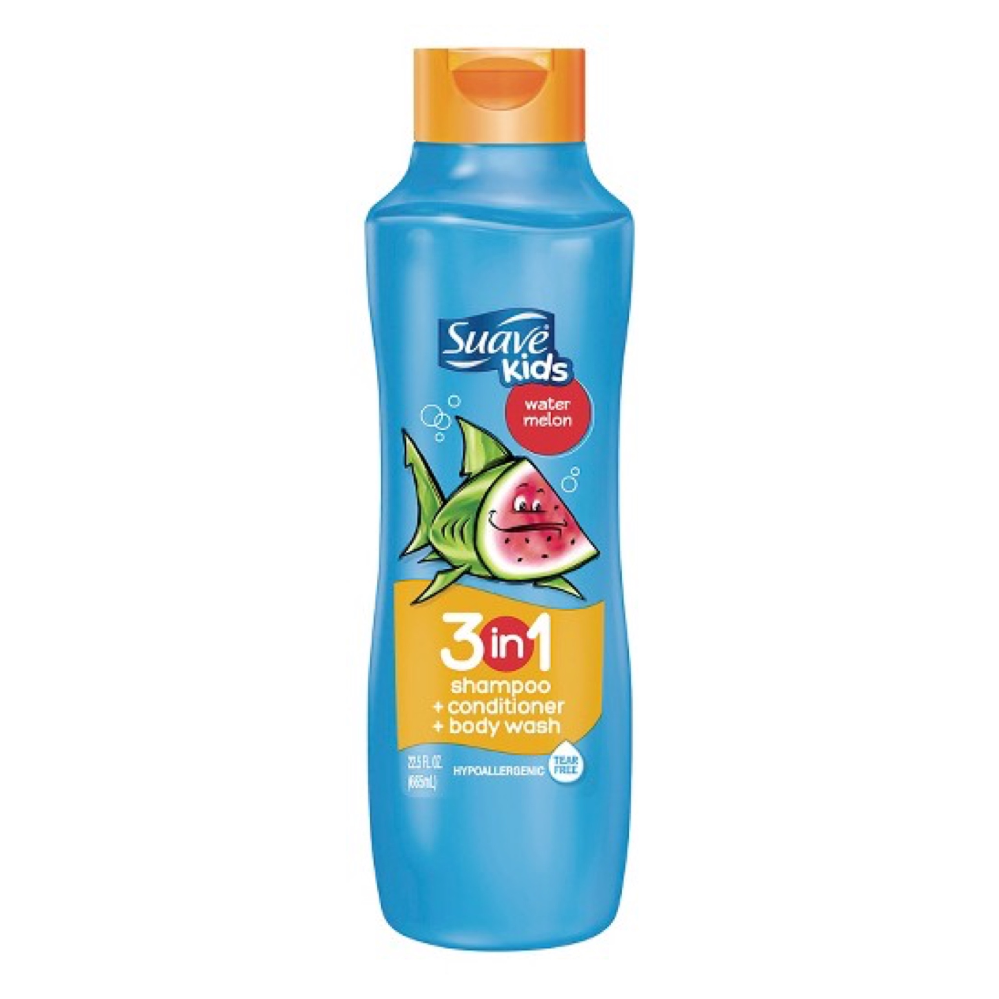 แชมพูผสมครีมนวดผมและสบู่เหลวสำหรับเด็ก Suave Kids 3-in-1 Shampoo, Conditioner & Body Wash (Watermelon)